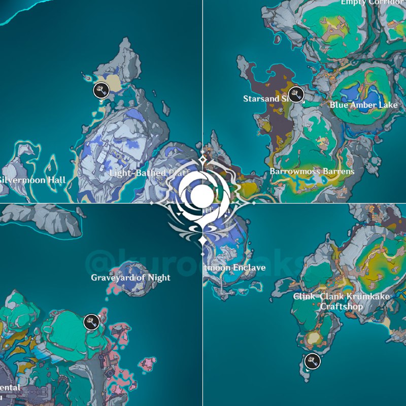 Nodkrai Shrines of Depths Locations