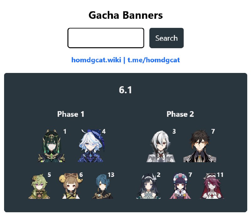 「原 6.1」😘 完整卡池#妮可少女 #原神homdgcat.wiki/gi/banner「GI 6.1」😘 Complete Banners[HomDGCat] #GIhomdgcat.wiki/gi/banner