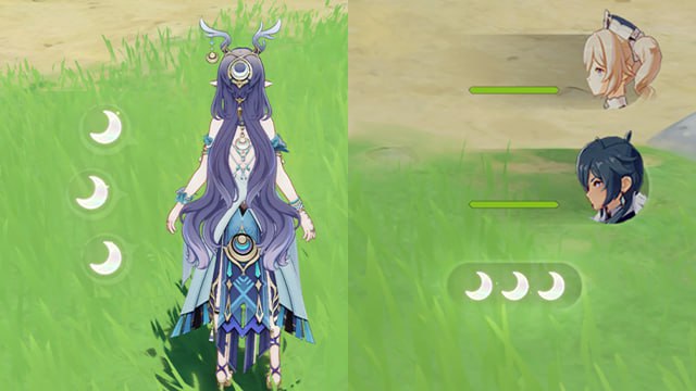 「原 6.0v3」😘 月绽放教程图#妮可少女 #原神「GI 6.0v3」😘 Lunar-Bloom Tutorial Image[HomDGCat] #GI