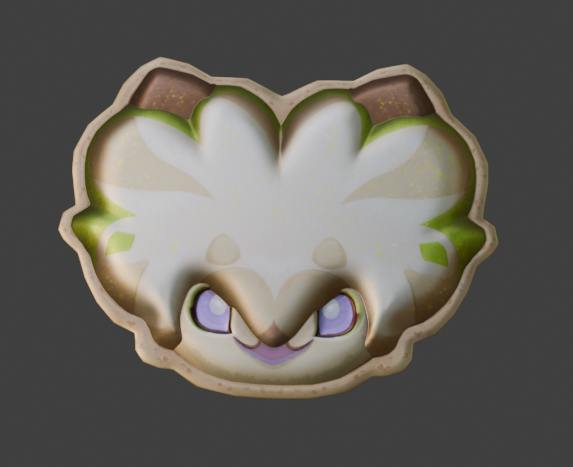 #Jelena via KLP5.2 龙龙饼干中突角龙的形象