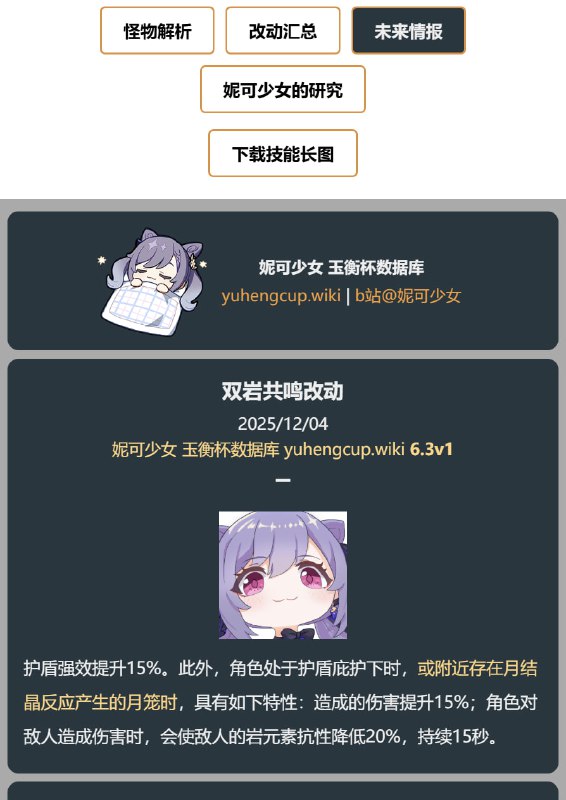 「原 6.3v1」😘 双岩共鸣改动#妮可少女 #原神homdgcat.wiki/gi/future「GI 6.3v1」😘 Geo Resonance Change#HomDGCat #GIhomdgcat.wiki/gi/future