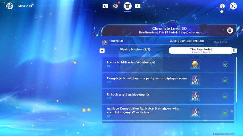 Milliastra Wonderland Battle Pass (IN-GAME)Milliastra Wonderland Battle Pass (IN-GAME)