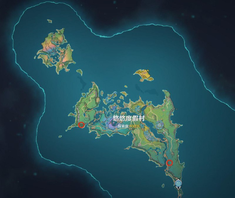 #Special@GenshinLeakflow5.8 纳塔最后两个地灵龛位置Locations of the last two Shrines of Depth in Natlan图片来自 #Seele_Leaks link#地图