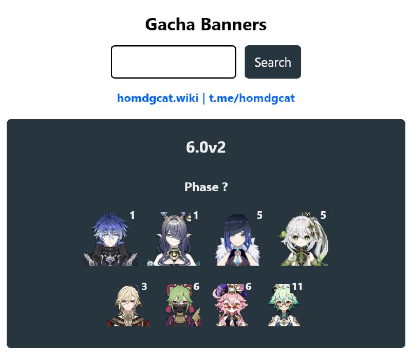 「原 6.0v2」😘 卡池信息#妮可少女 #原神homdgcat.wiki/gi/banner「GI 6.0v2」😘 Banner Data[HomDGCat] #GIhomdgcat.wiki/gi/banner