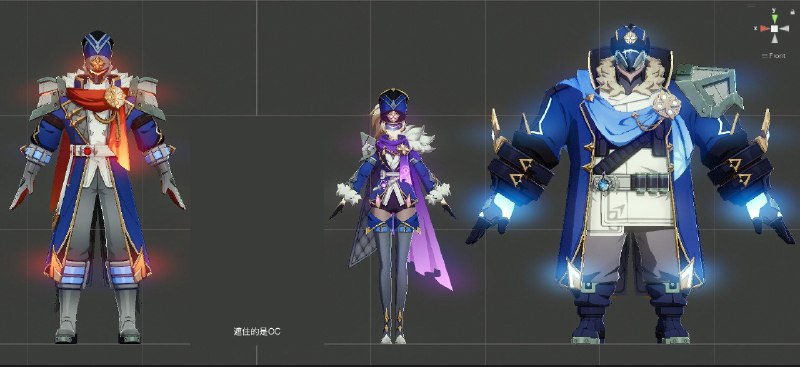 source #TravelerSun6.0 愚人众特辖队 火刃突击队 雷霰近卫军 冰雹重炮手 模型渲染#敌人