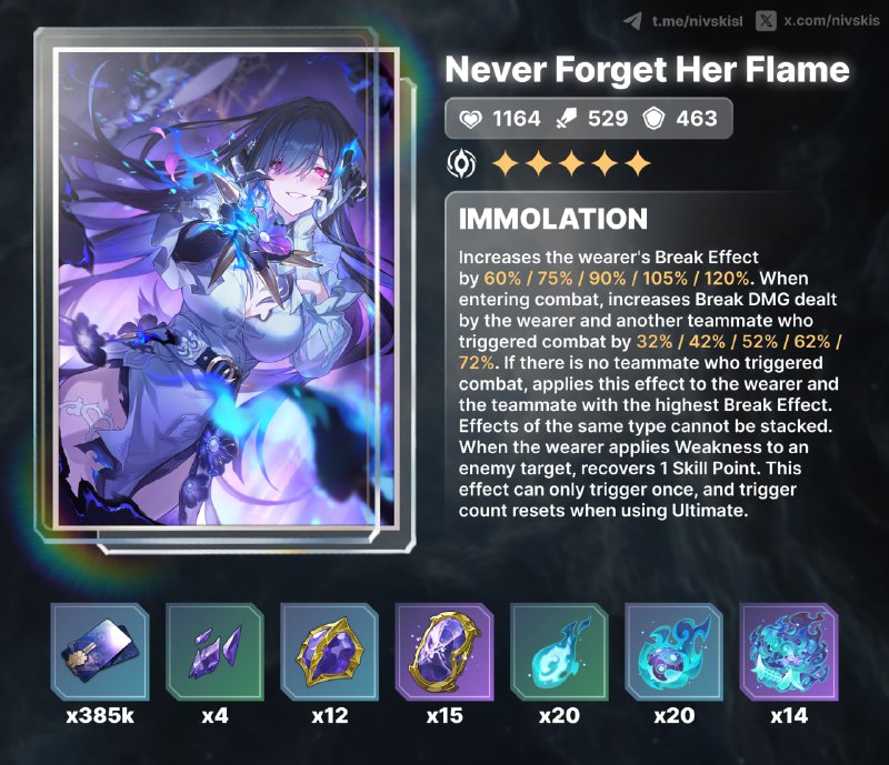 🧷 materials for new 5⭐️  lightcone 3.8en| CN versions#hsr