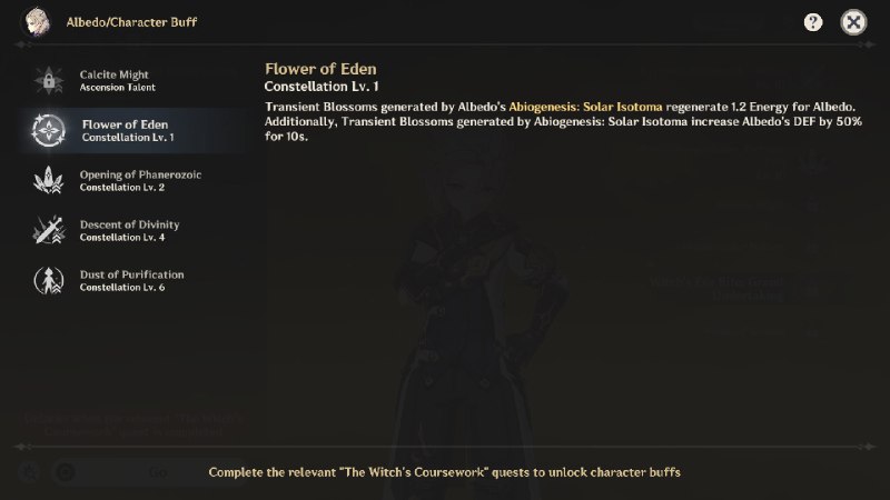 [GI - 6.2 BETA] Albedo Buff UI[GI - 6.2 BETA] Albedo Buff UI