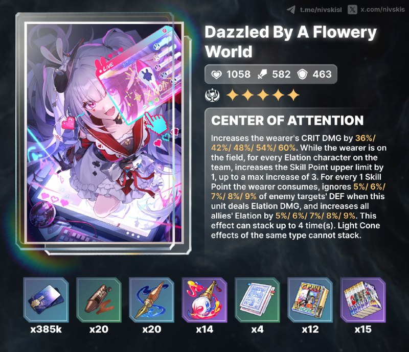 🧷 materials for new lightcones 4.0#hsr