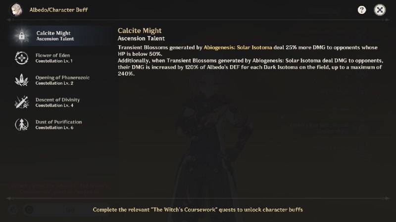 [GI - 6.2 BETA] Albedo Buff UI[GI - 6.2 BETA] Albedo Buff UI