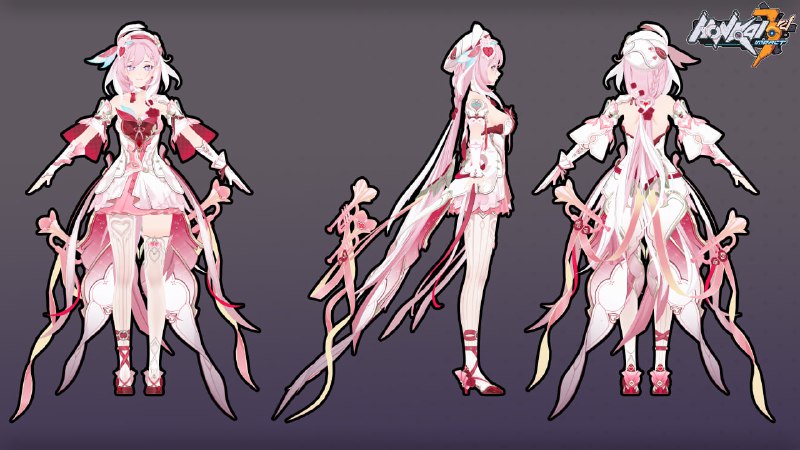 [HI3 - 8.4 REL] Elysia Render(She's the NO85 new playable character I talked of a few weeks back.)Thanks to Chi for the render.