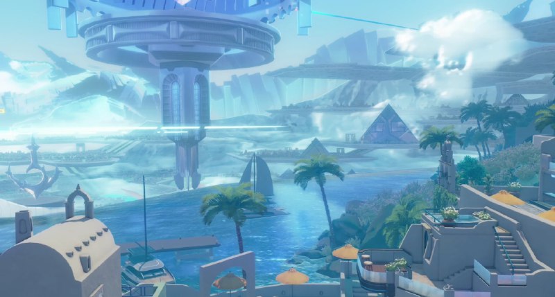 ［HI3rd 8.6Beta］主线第二部新地图地丰·滨海小镇地丰·浮池广场