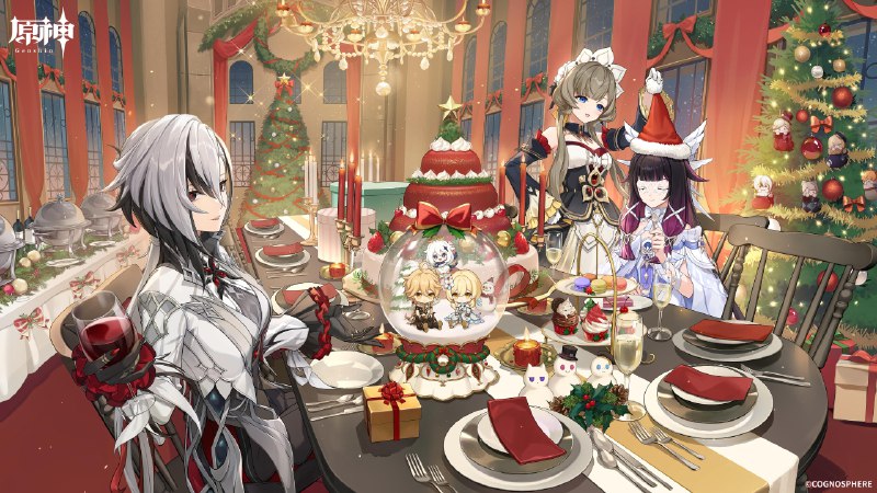 [GI Christmas]【イラスト配布】今宵、来てくれたことに感謝する