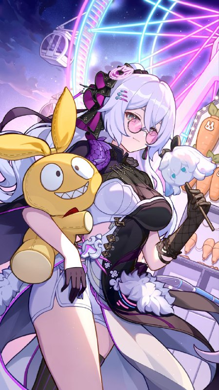 ［HI3rd］「刚才的扭蛋机中奖率或许可以参考……这个棉花糖很像重装小兔，下次做道具的时候不如就用……呃，我没有忘，说好的，今天不提工作