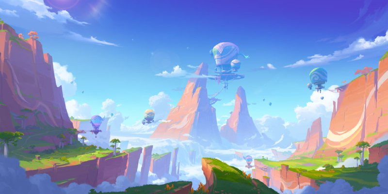 source #himo_sino5.3 尘歌壶「炽空境」洞天形态概览图Realm Layouts Natlan