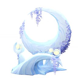 [GI-6.0Beta]尘歌壶室外家具，是一把椅子，月亮椅(非官方名称)Exterior Furniture, it's a chair, its codename actually should be a Moon chair(not official name)