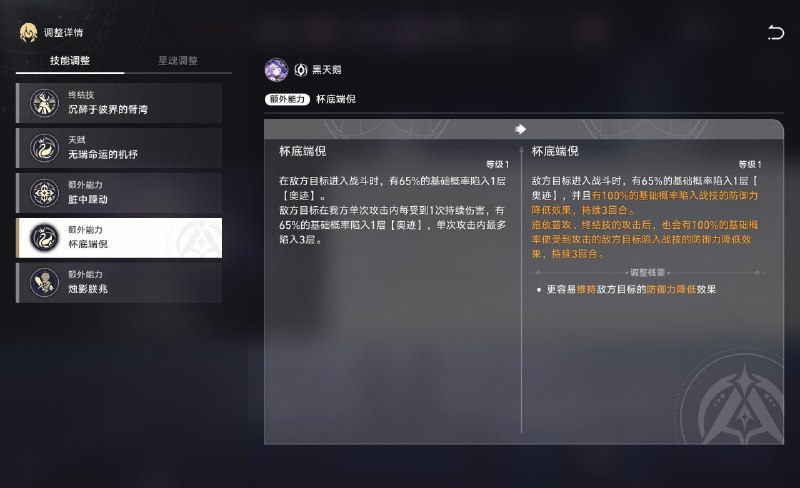 ［HSR 4.0Beta］黑天鹅调整［HSR 4.0Beta］黑天鹅调整