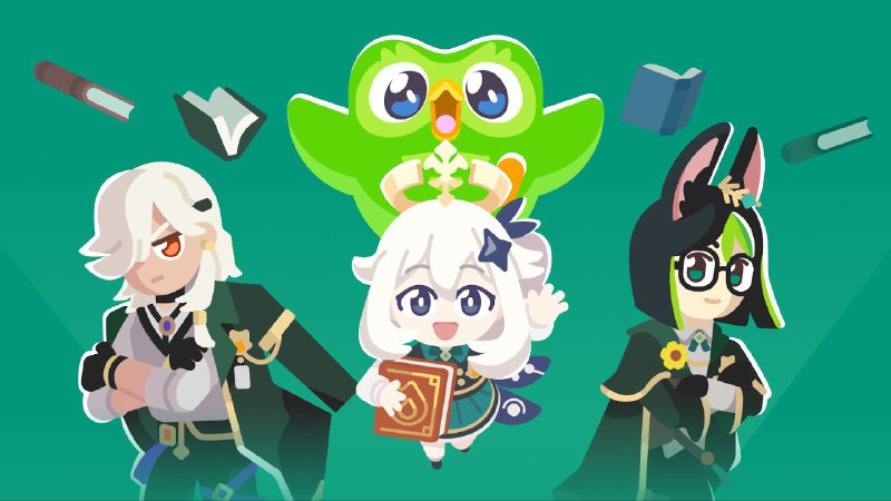 [GI×Duolingo]collab pic