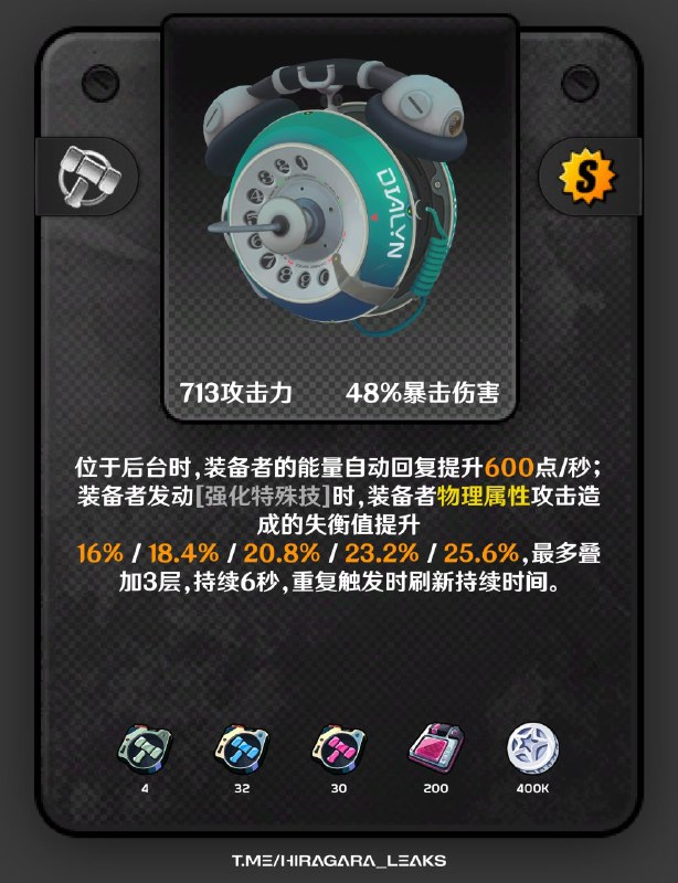 ［ZZZ 2.4Beta］hotfixRIP 600暴伤现在向我们走来的是600回能EN：